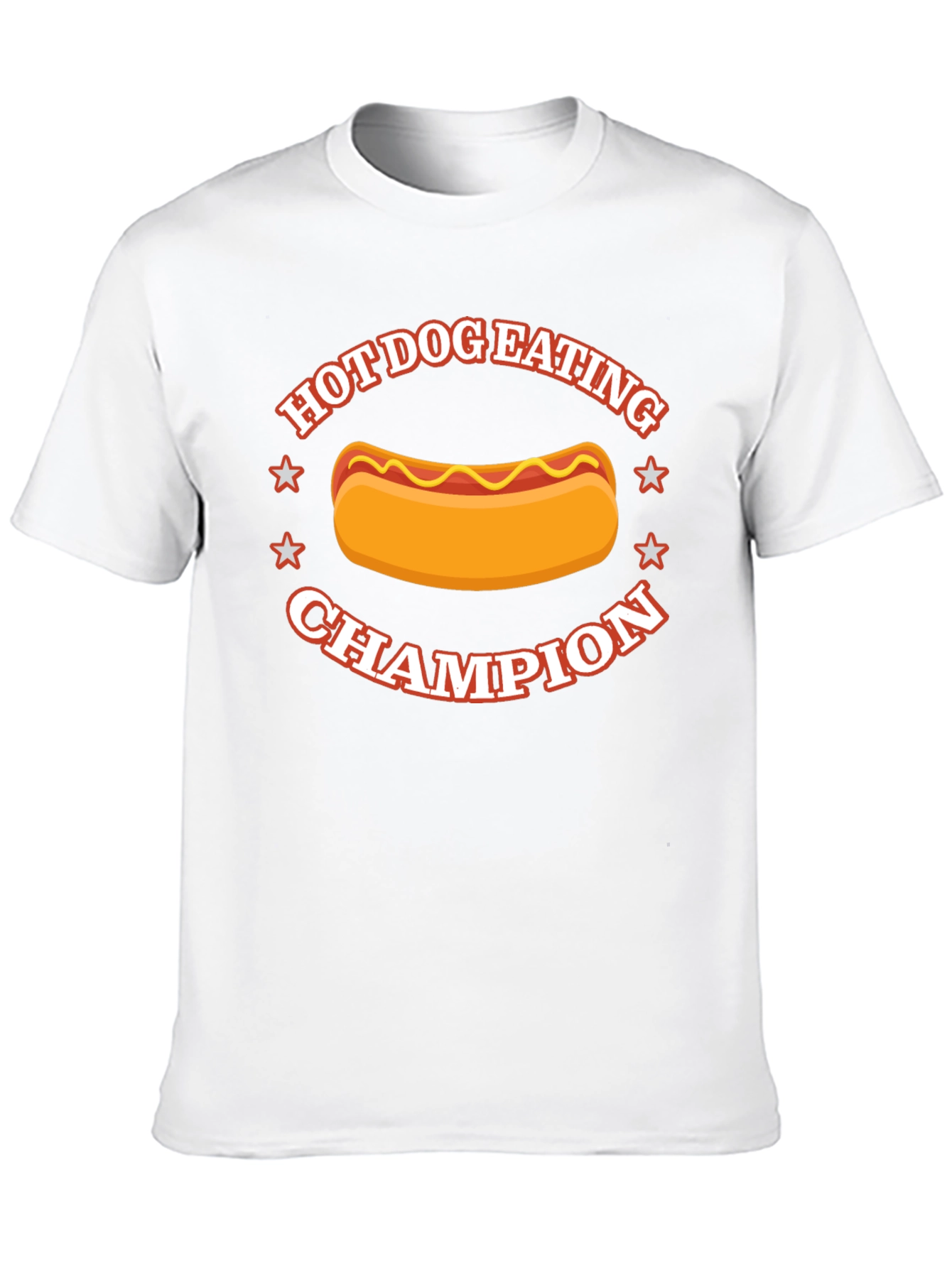 Hot Dog Eating Champion Black T-Shirt