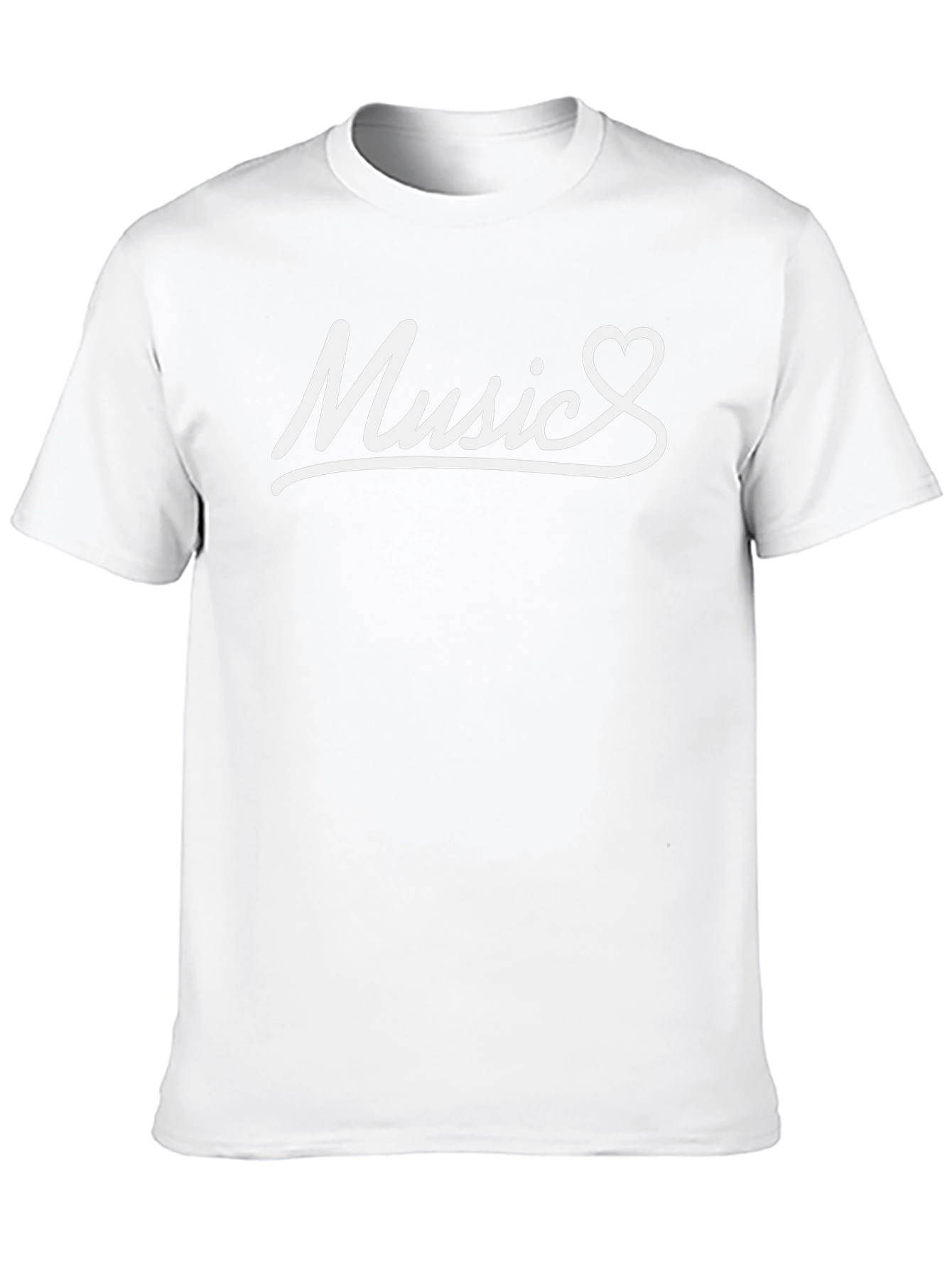 Music Heartbeat T-Shirt - Black Cotton Tee