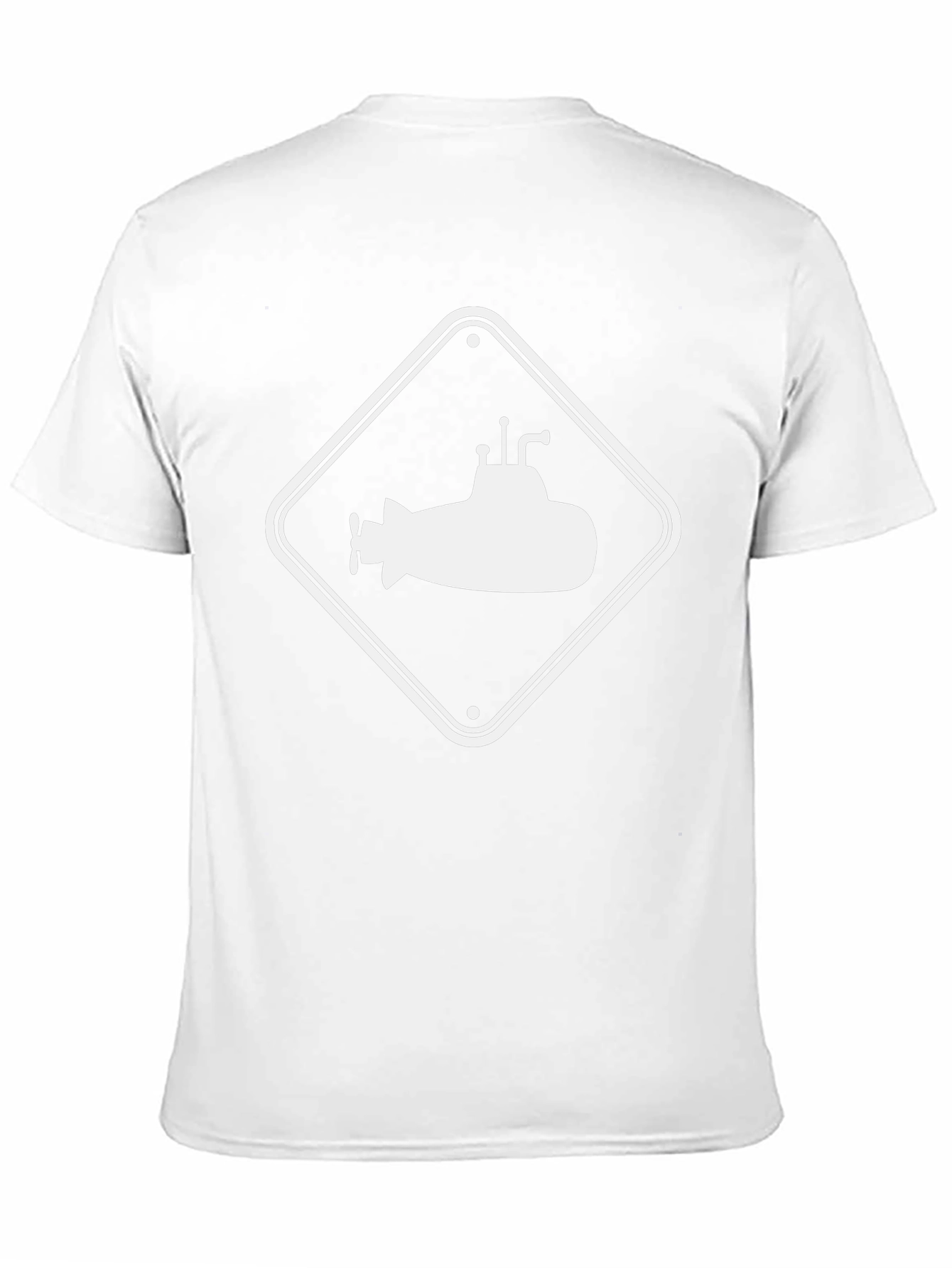 Submarine Sign Black T-Shirt - Cool Nautical Tee
