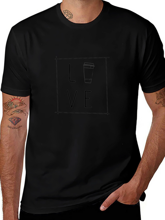 Love Coffee Black Tee Shirt