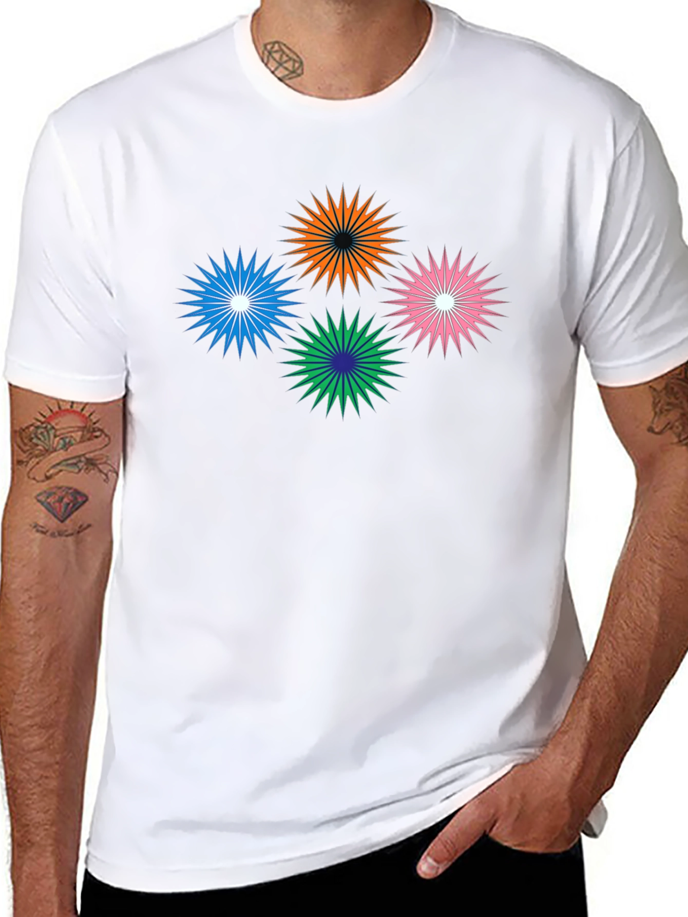 Starburst Graphic Black T-Shirt