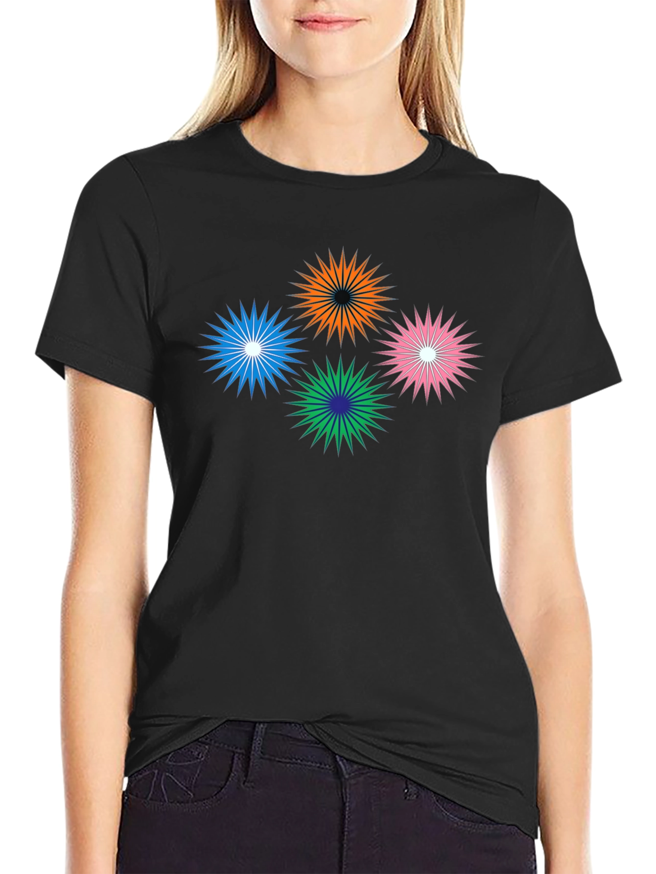 Starburst Graphic Black T-Shirt