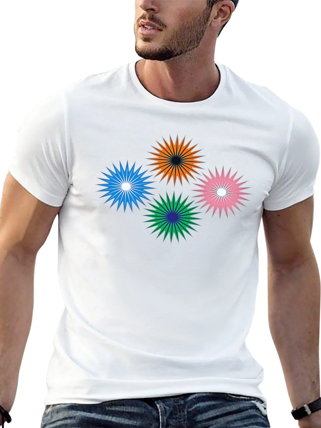 Starburst Graphic Black T-Shirt