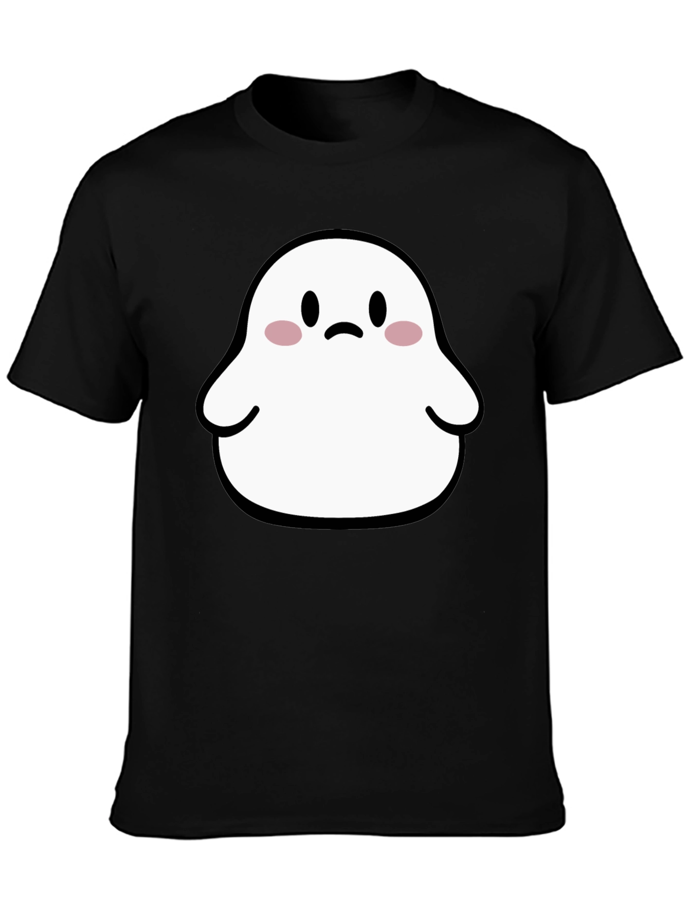 Cute Ghost Graphic T-Shirt - Halloween Apparel