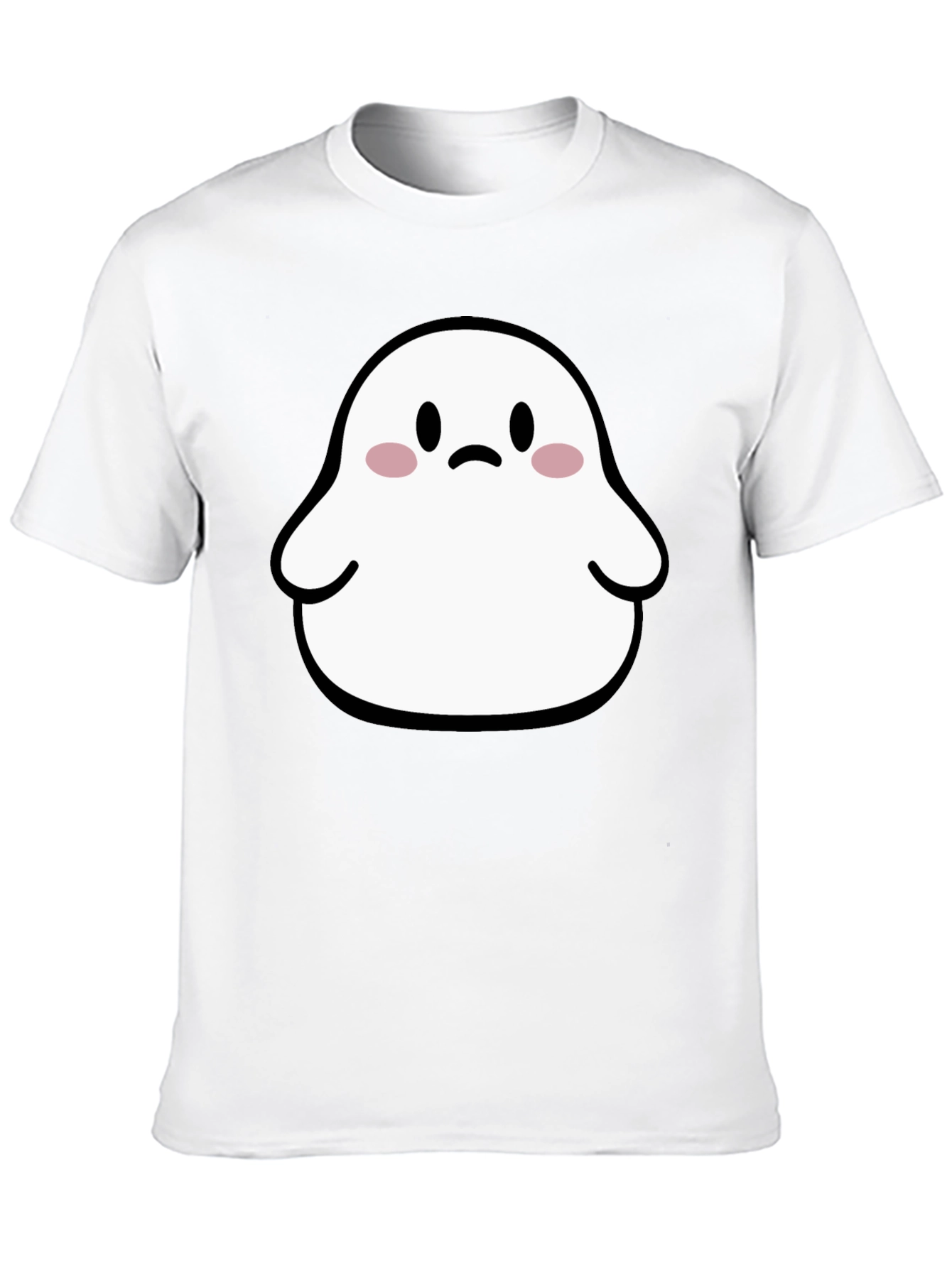 Cute Ghost Graphic T-Shirt - Halloween Apparel