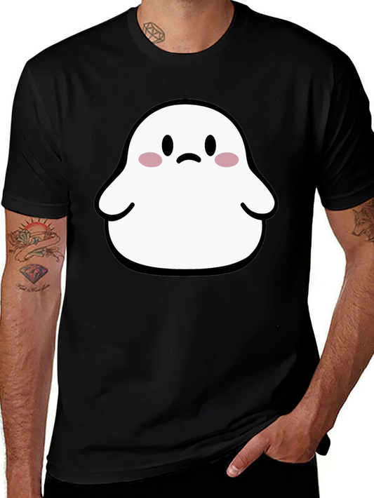 Cute Ghost Graphic T-Shirt - Halloween Apparel