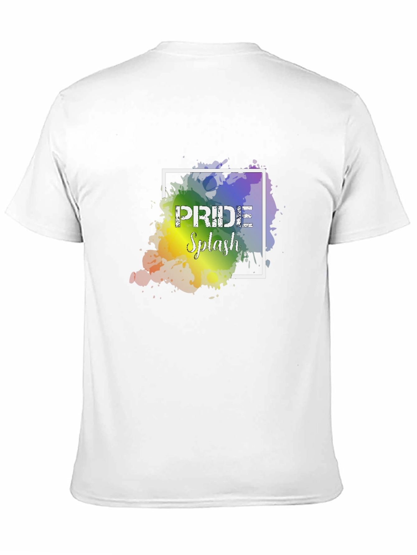 Pride Splash Graphic Tee - Black Cotton Blend