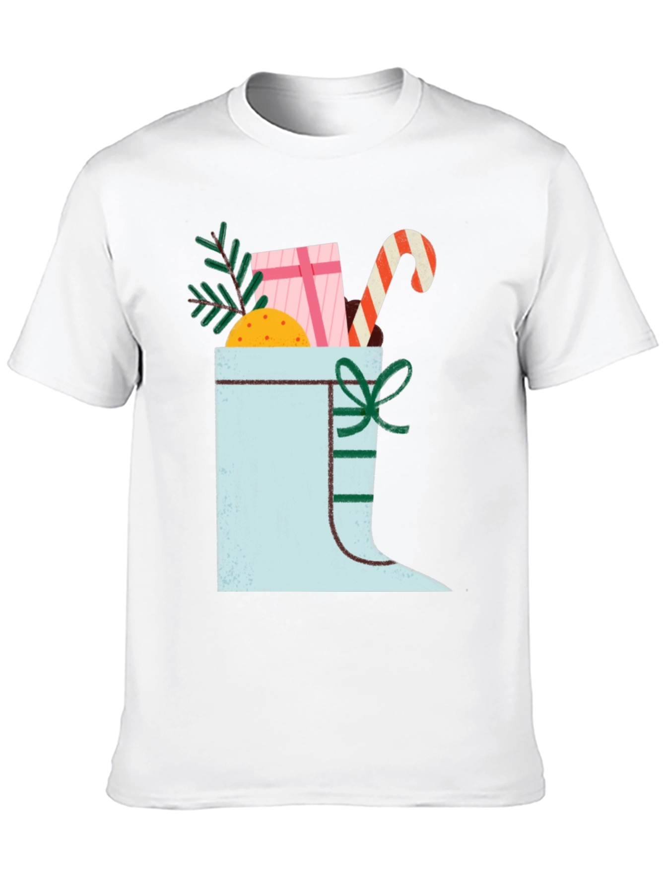 Festive Christmas Boot Graphic Tee