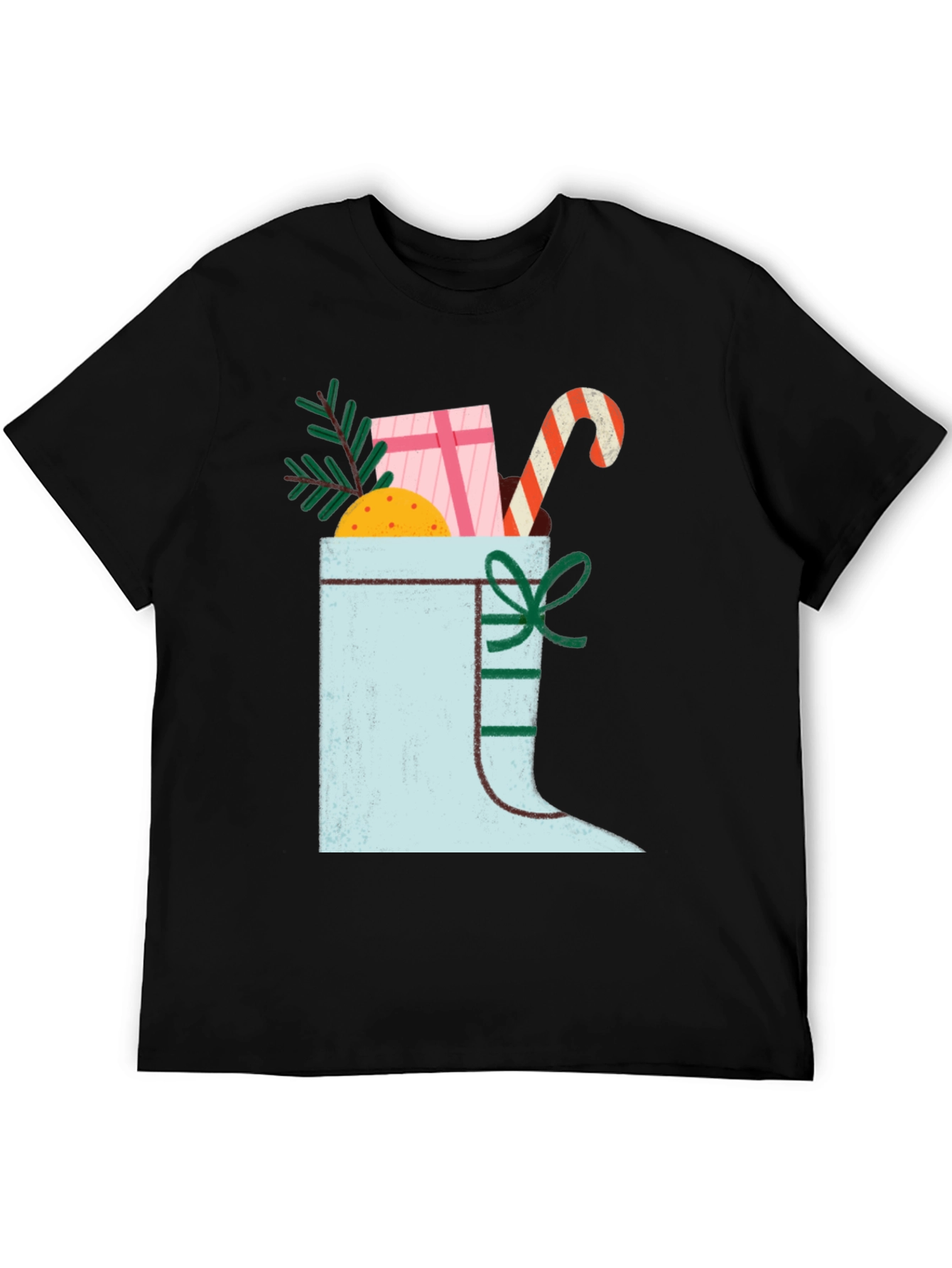 Festive Christmas Boot Graphic Tee