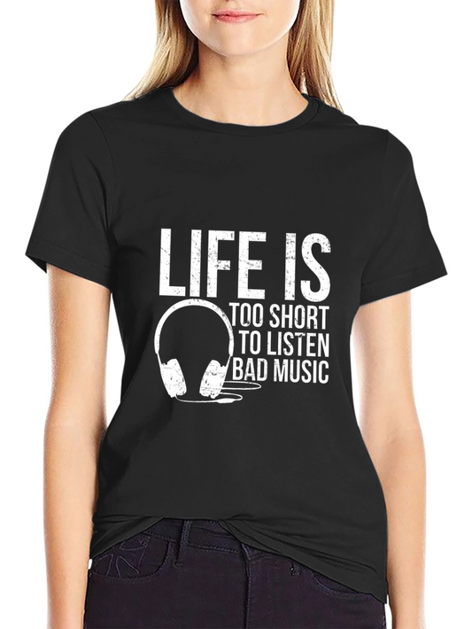 Life is Too Short Music Graphic Tee