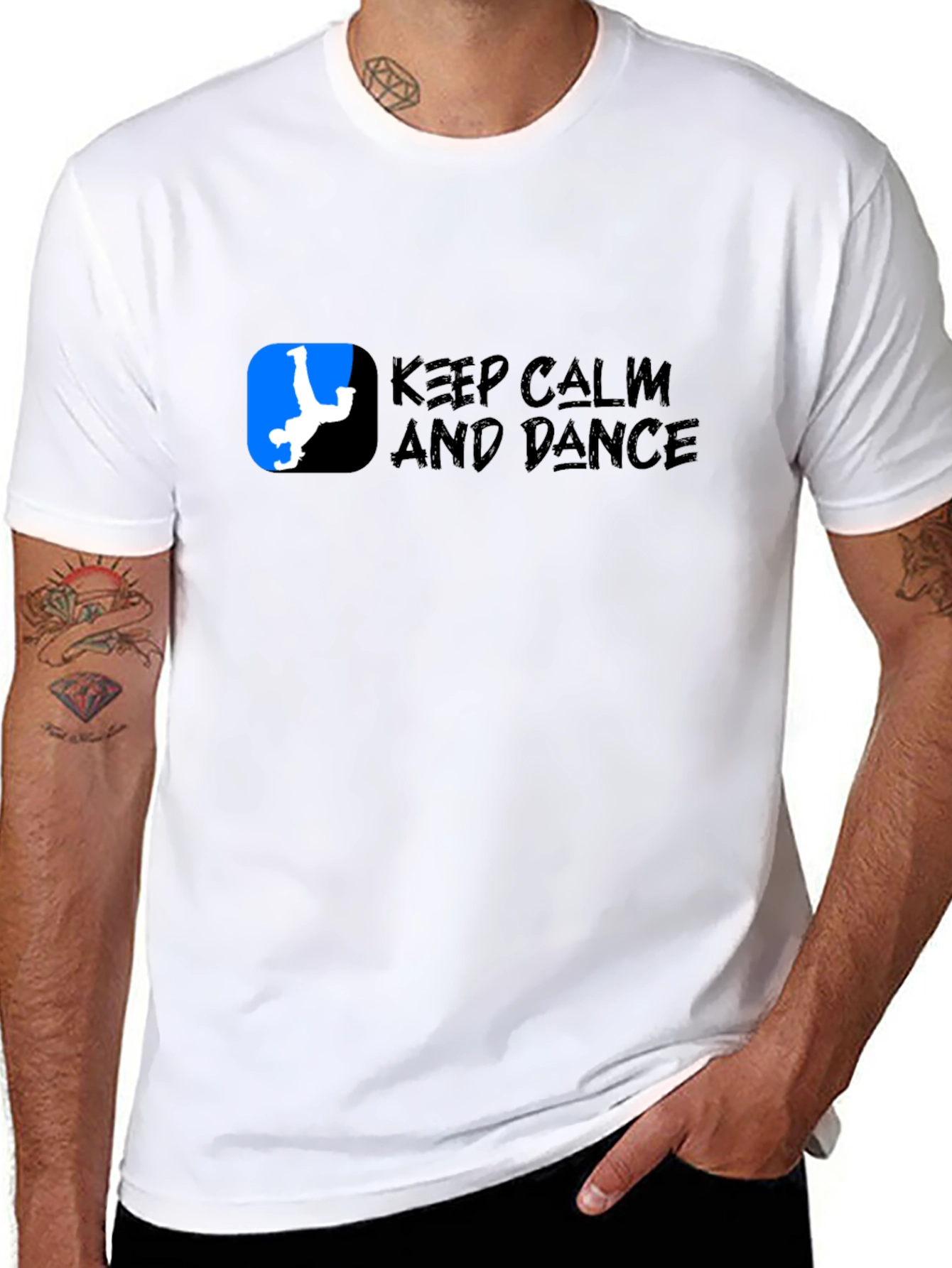 Keep Calm and Dance Black T-Shirt