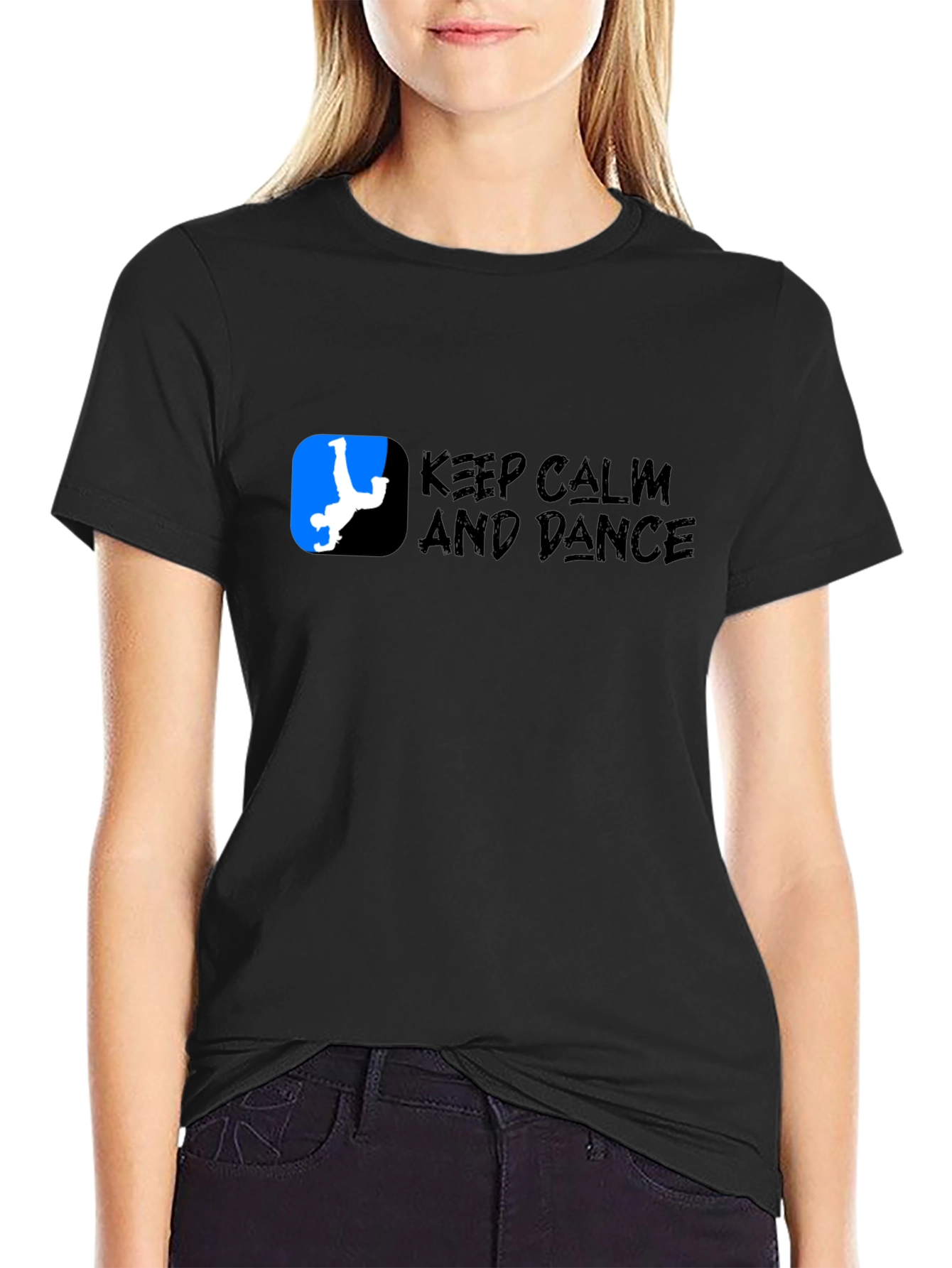 Keep Calm and Dance Black T-Shirt