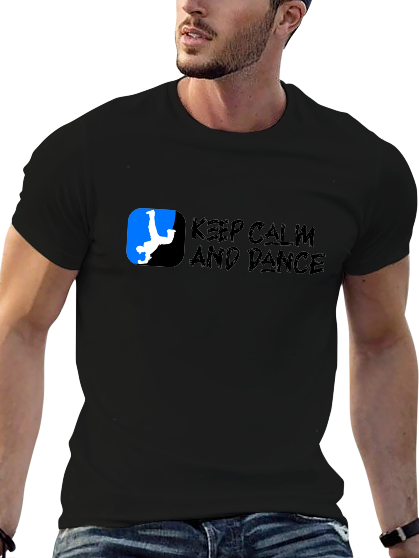 Keep Calm and Dance Black T-Shirt
