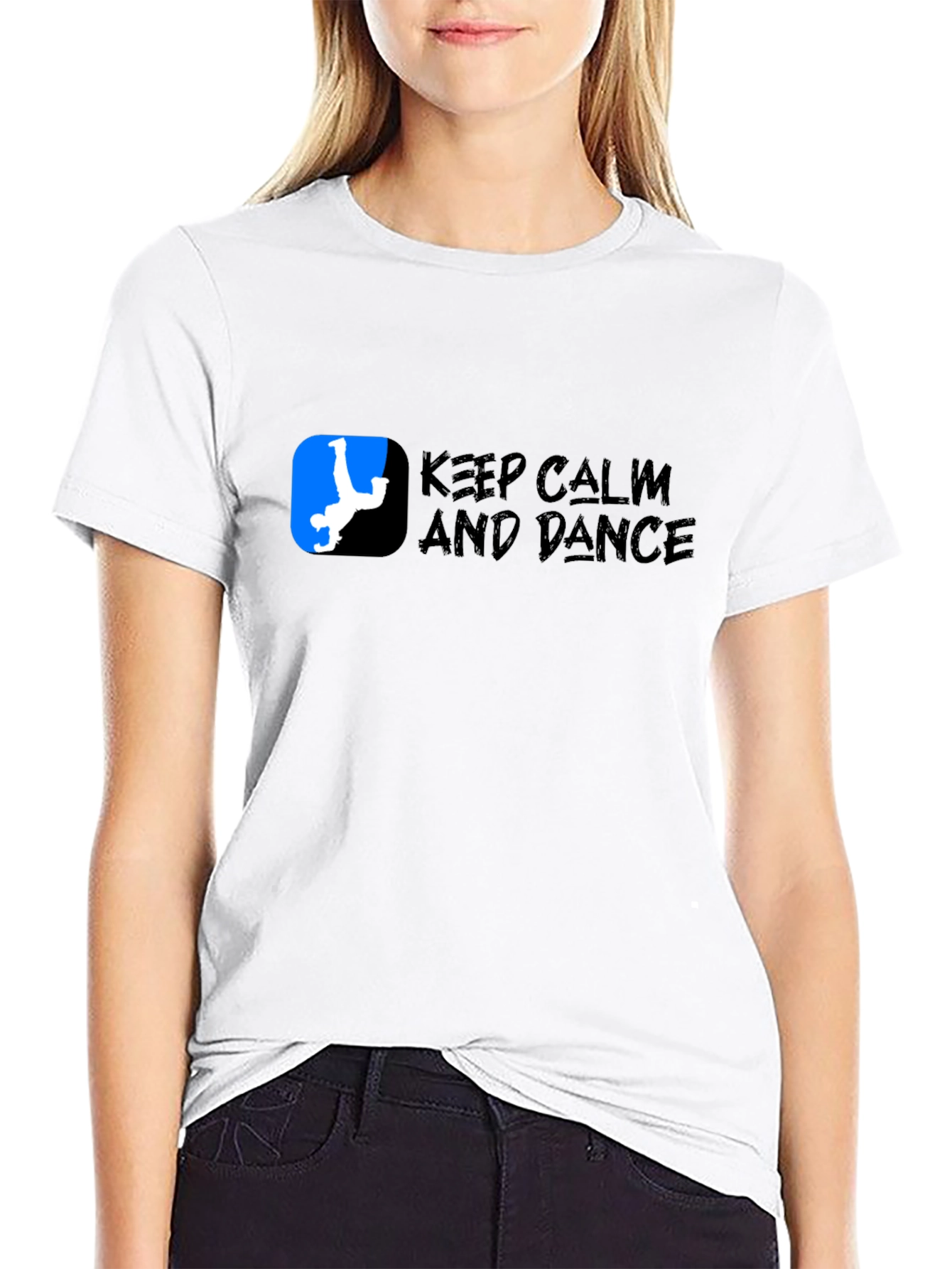 Keep Calm and Dance Black T-Shirt