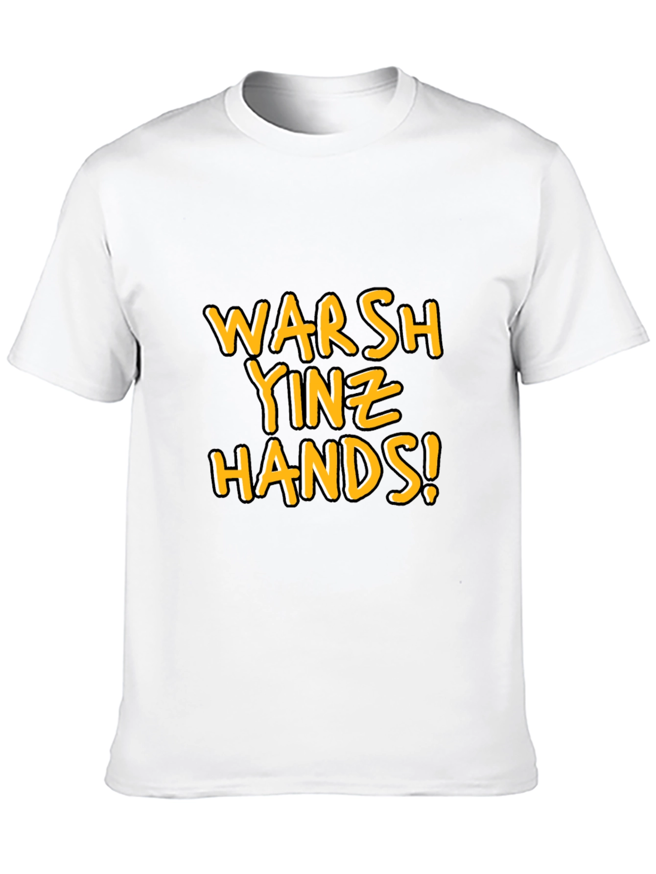 Warsh Yinz Hands! Novelty Graphic Tee