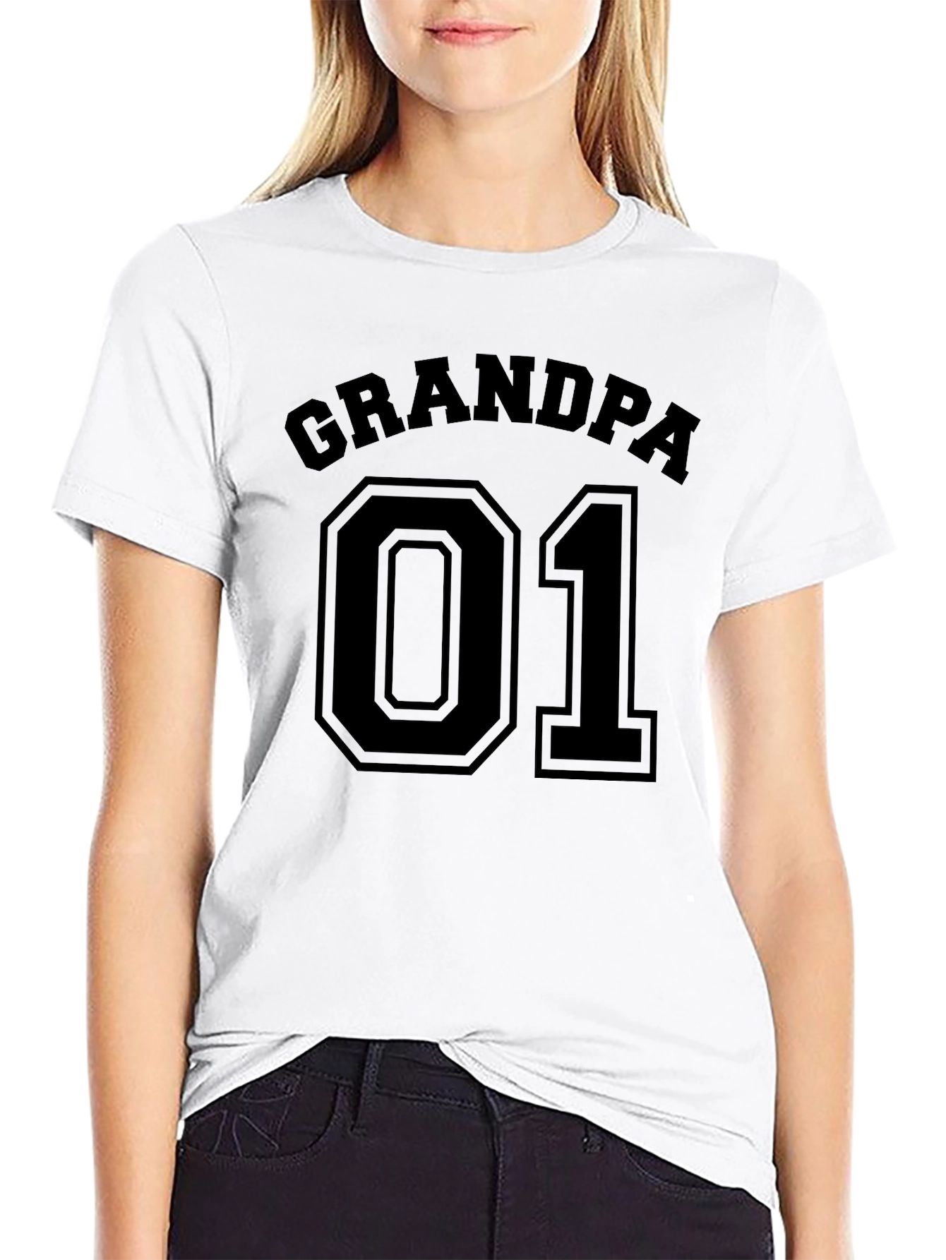 Grandpa 01 T-Shirt - Black Graphic Tee