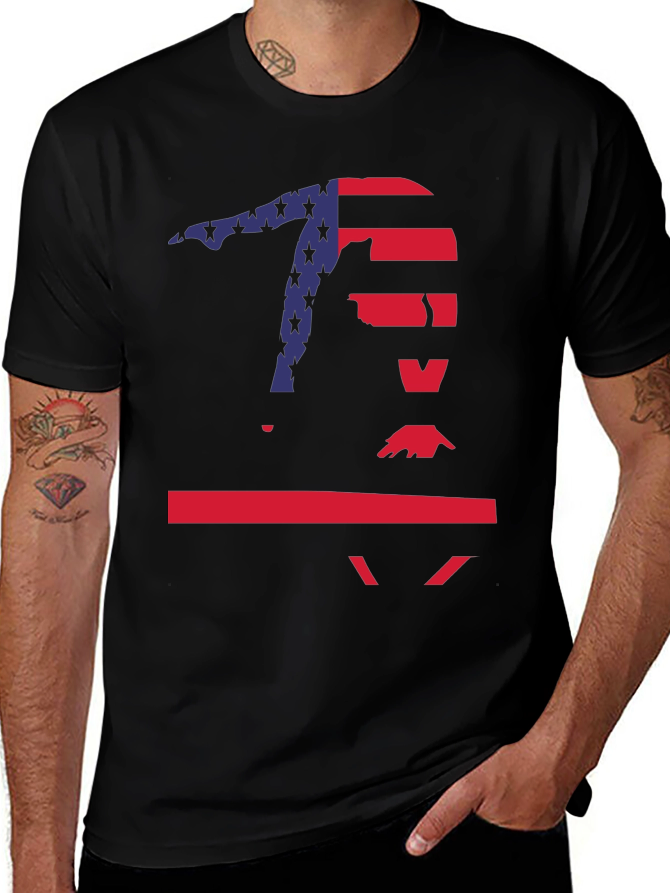 Gymnast USA Flag T-Shirt