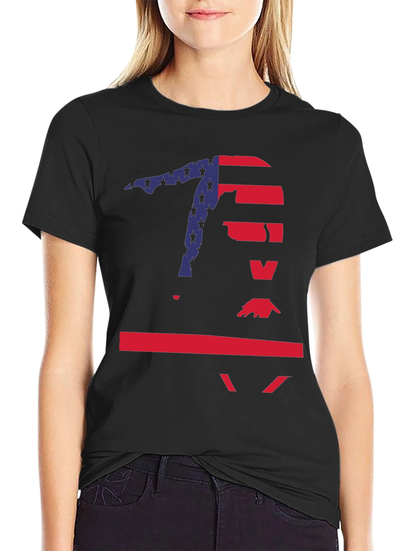 Gymnast USA Flag T-Shirt