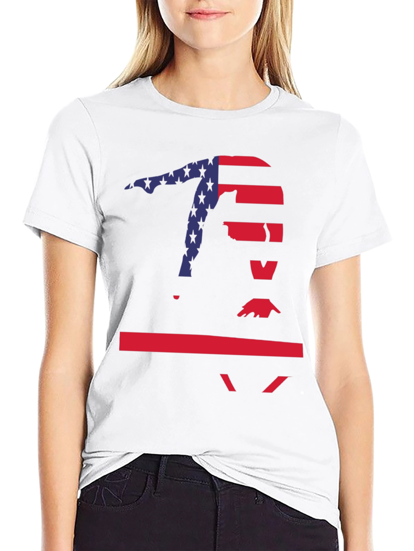 Gymnast USA Flag T-Shirt