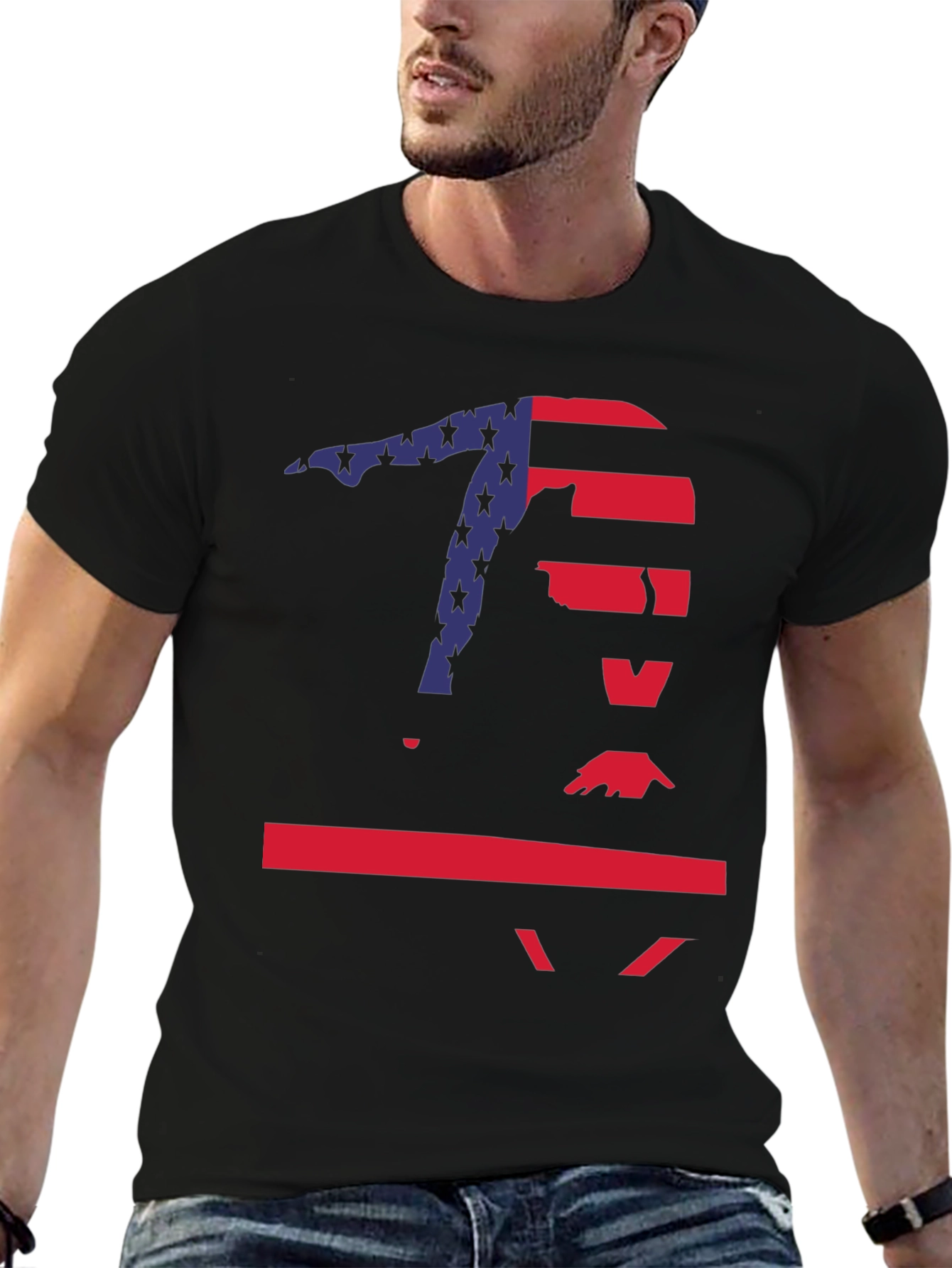 Gymnast USA Flag T-Shirt