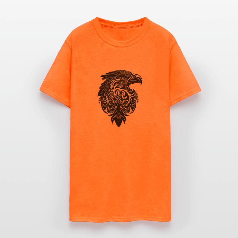 Eagle In Vintage Tribal Tattoo Feather Style