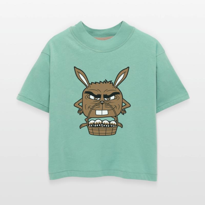 Easter Bunny Eggs Basket Evil Eye Dangerous Smile