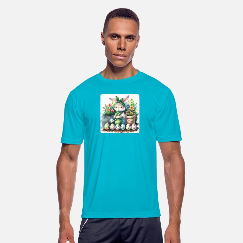 Easter Rabbit Planting Garden Premium