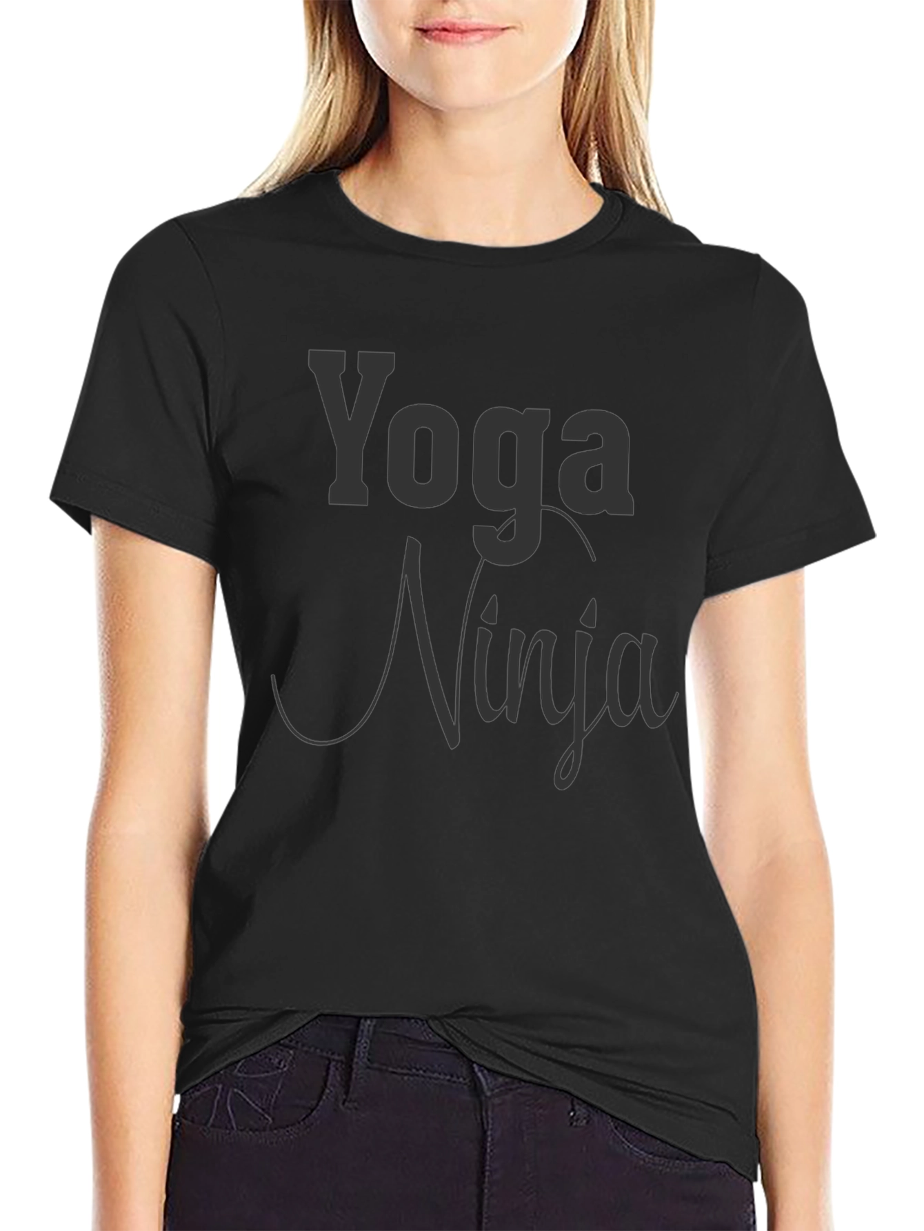 Yoga Ninja T-Shirt - Black Graphic Tee