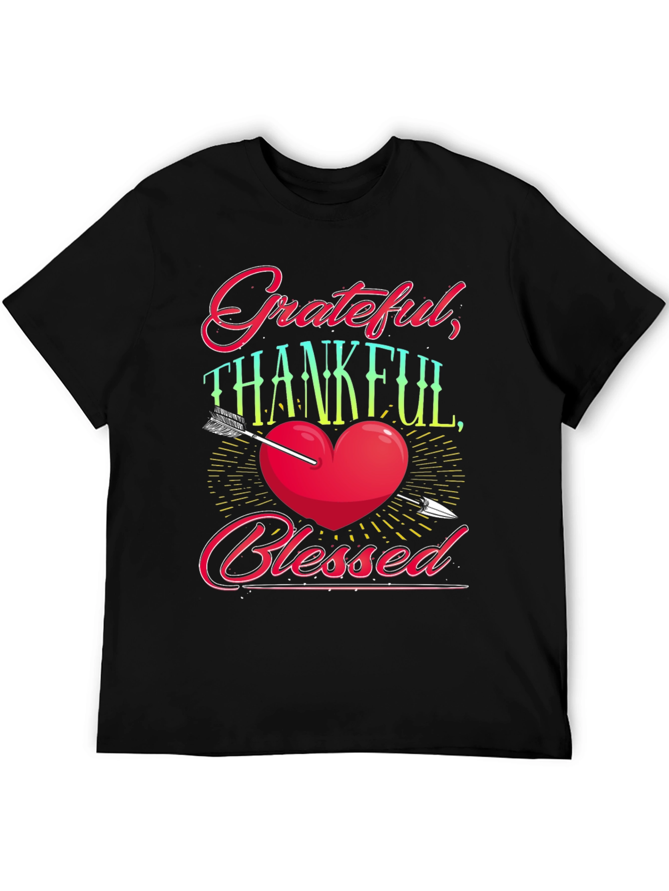 Grateful Thankful Blessed Graphic Tee