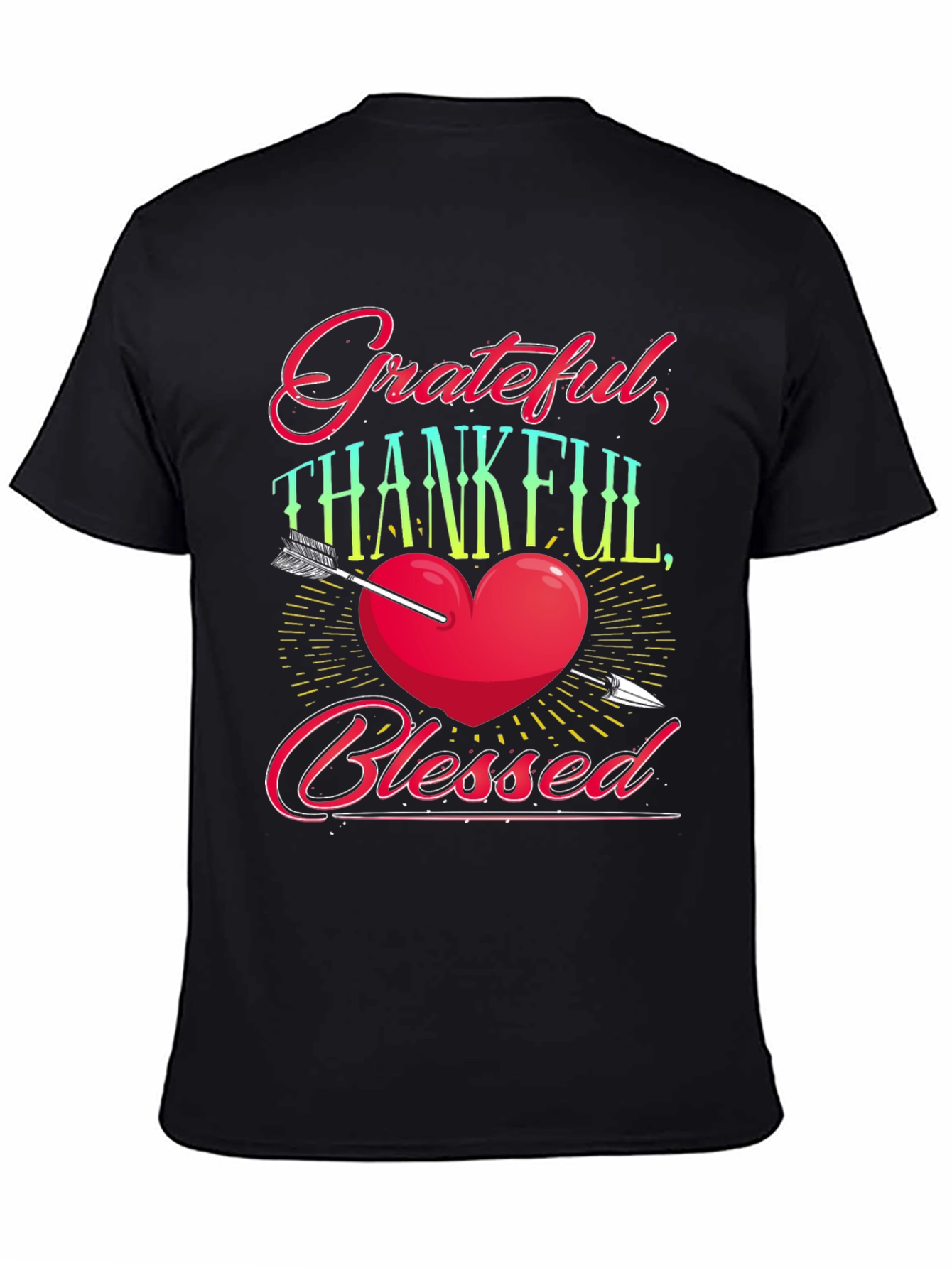 Grateful Thankful Blessed Graphic Tee