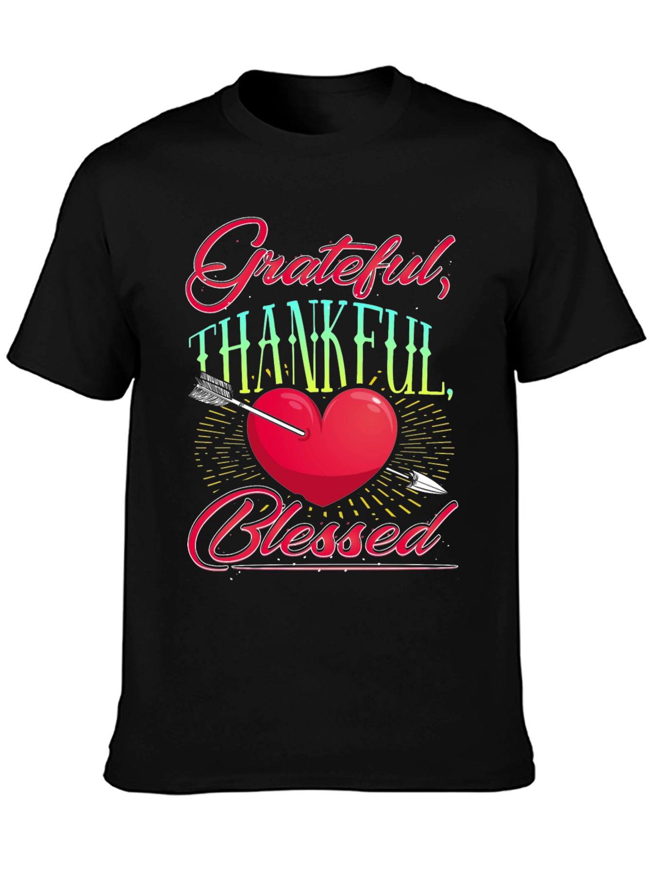 Grateful Thankful Blessed Graphic Tee