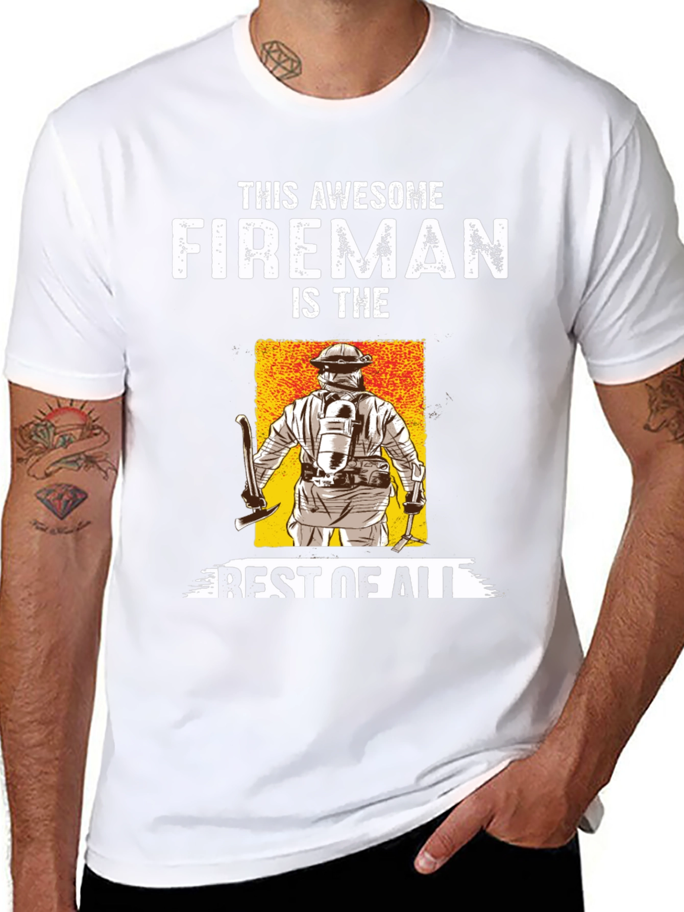 Awesome Fireman T-Shirt - Best of All