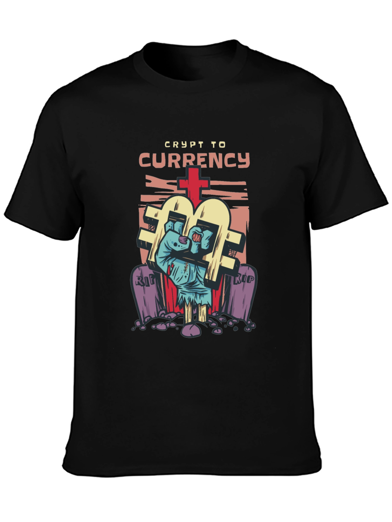 Crypto Currency T-Shirt - Zombie Hand