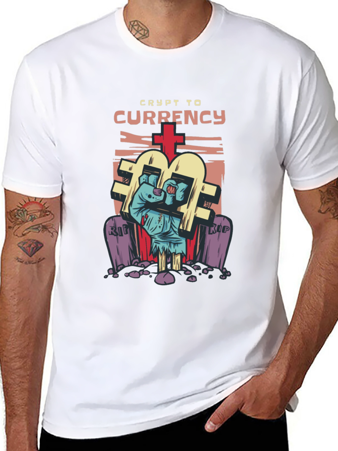 Crypto Currency T-Shirt - Zombie Hand