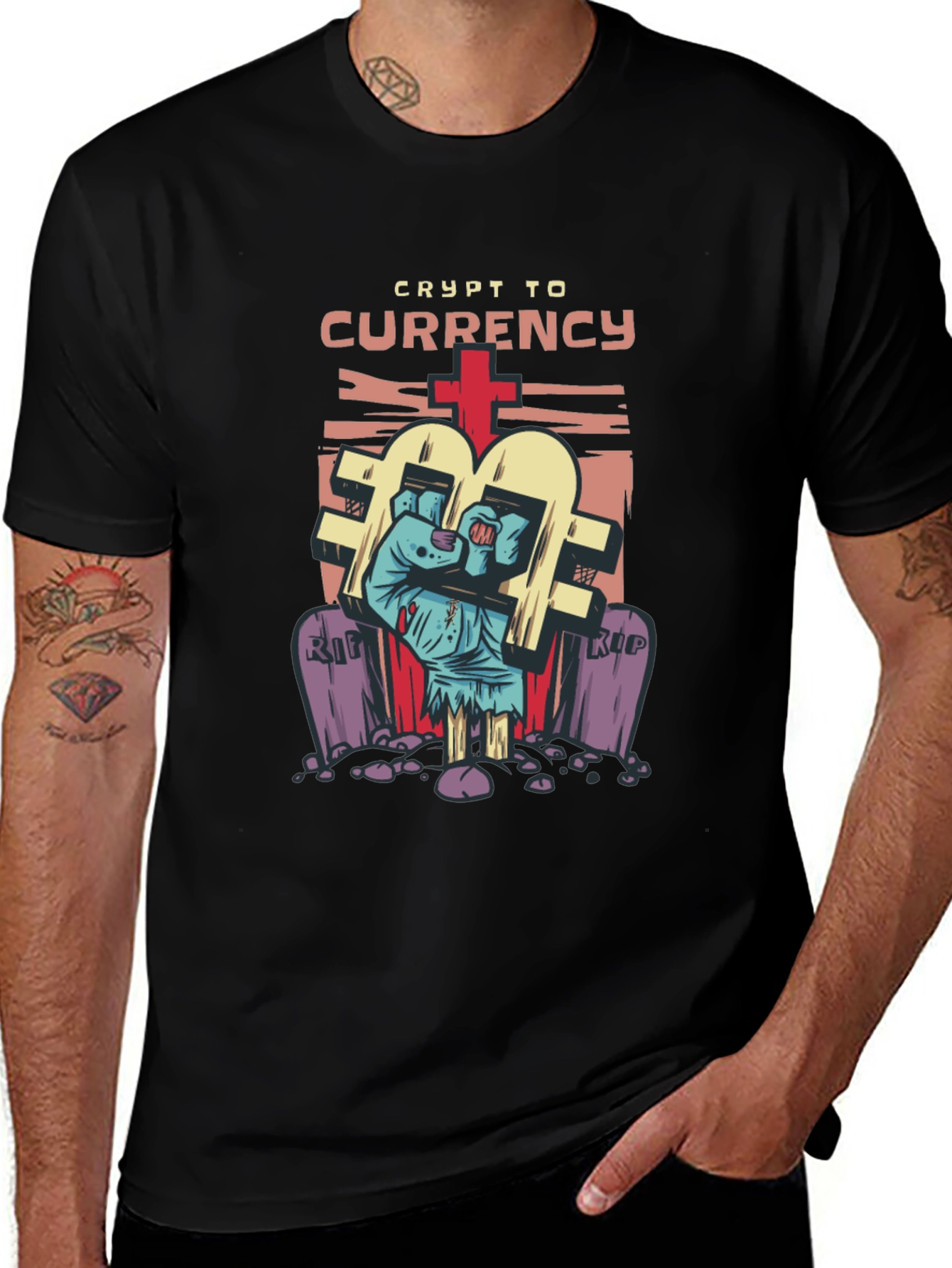 Crypto Currency T-Shirt - Zombie Hand