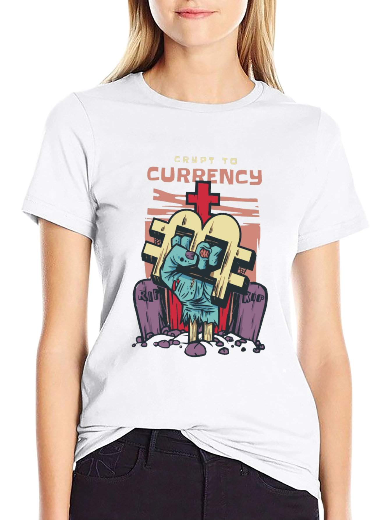 Crypto Currency T-Shirt - Zombie Hand