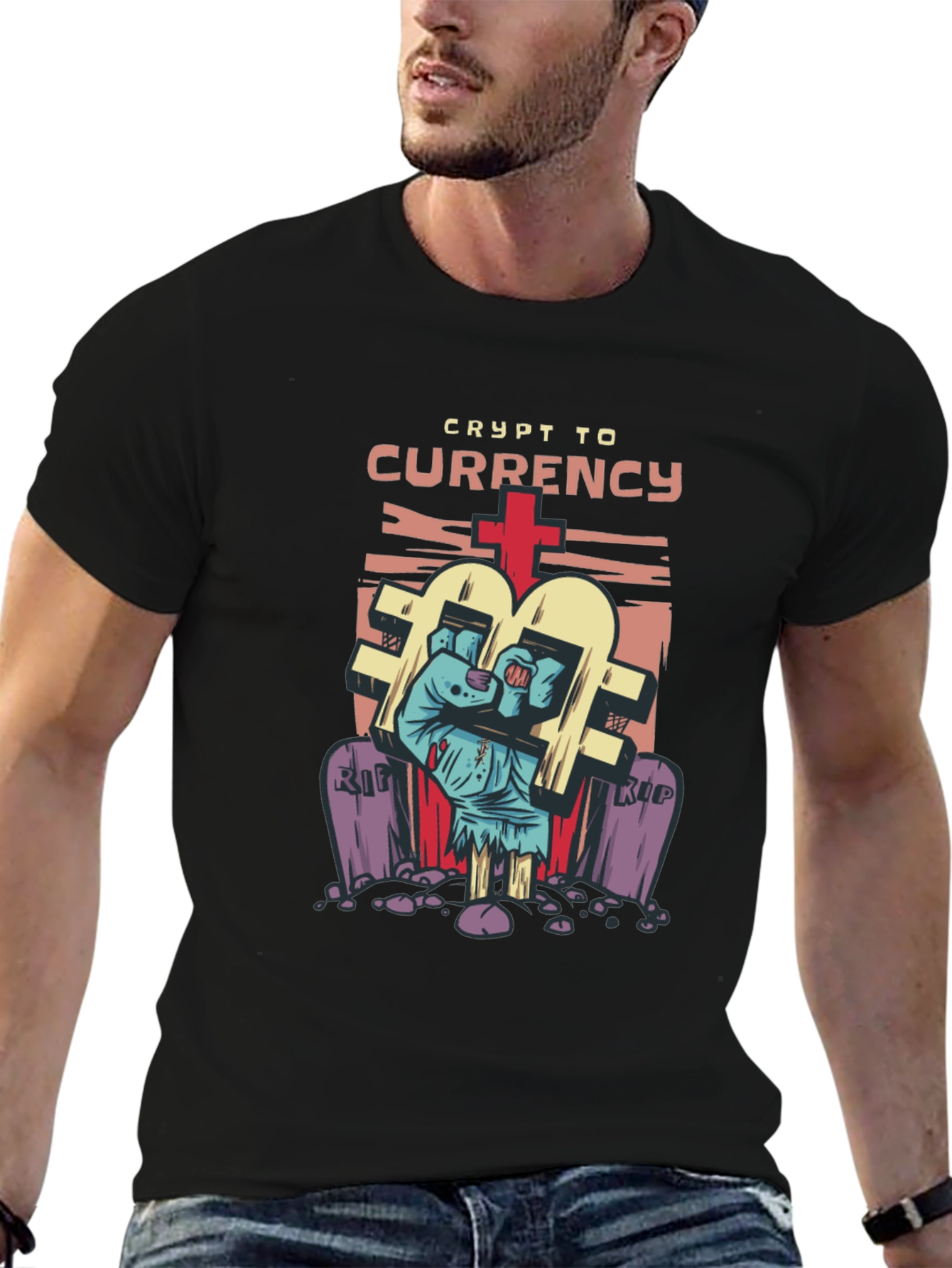 Crypto Currency T-Shirt - Zombie Hand
