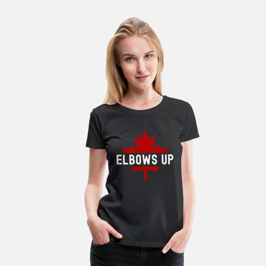 Elbows Up Canada Maple Leaf - Never 51st State