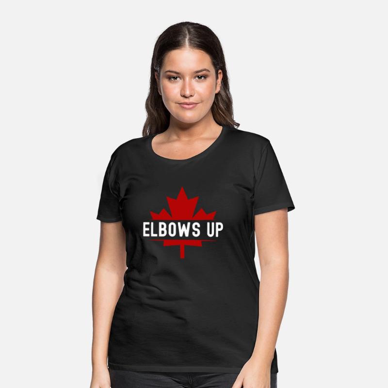 Elbows Up Canada Maple Leaf - Never 51st State