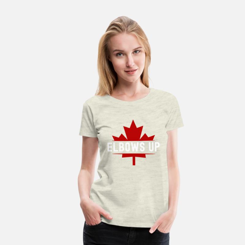 Elbows Up Canada Maple Leaf - Never 51st State