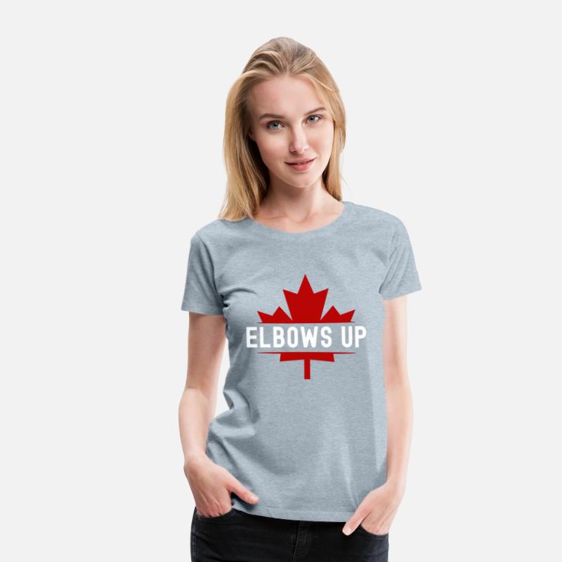 Elbows Up Canada Maple Leaf - Never 51st State
