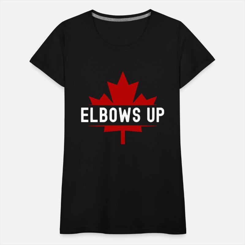 Elbows Up Canada Maple Leaf - Never 51st State