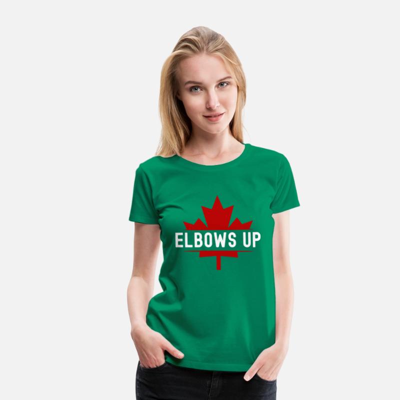 Elbows Up Canada Maple Leaf - Never 51st State