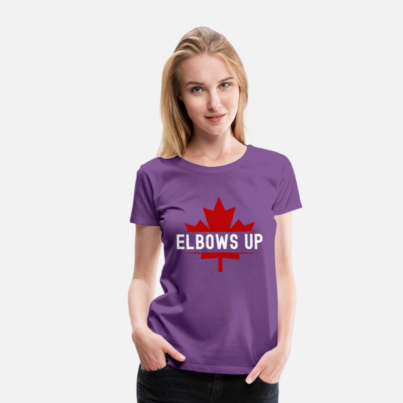Elbows Up Canada Maple Leaf - Never 51st State