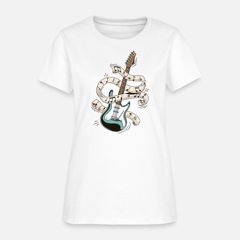 Electric guitar cartoon comic illustration