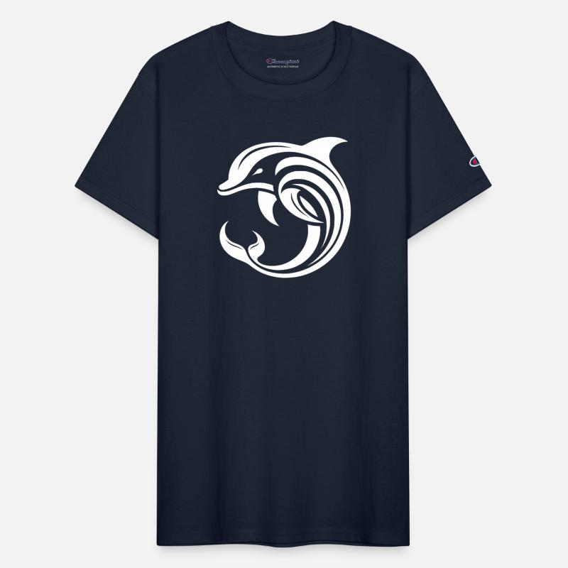 Elegant Dolphin Jump With Stylized Design