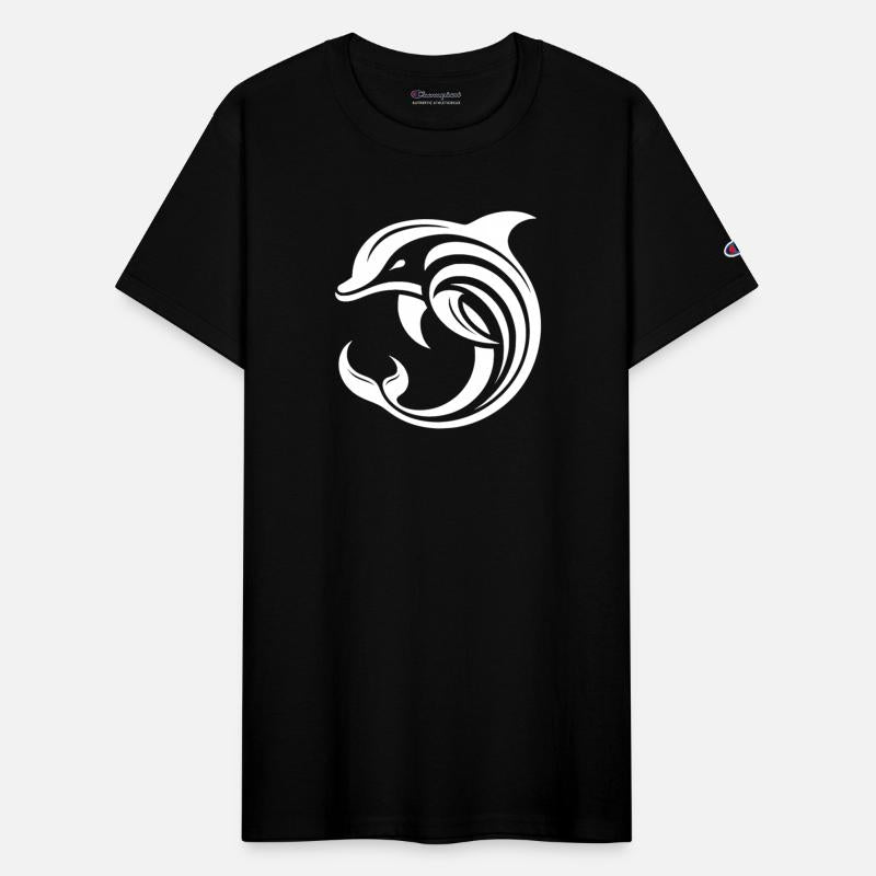Elegant Dolphin Jump With Stylized Design