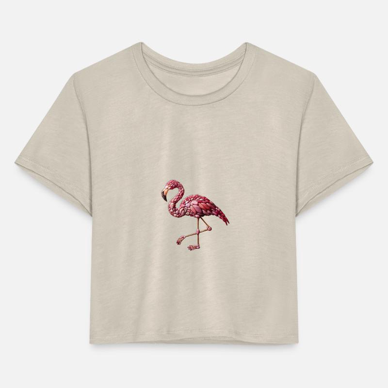 Elegant Pebble Art Flamingo