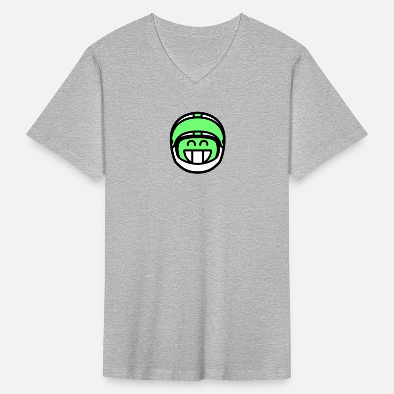 Emoticon Grin with Motorcycle Helmet