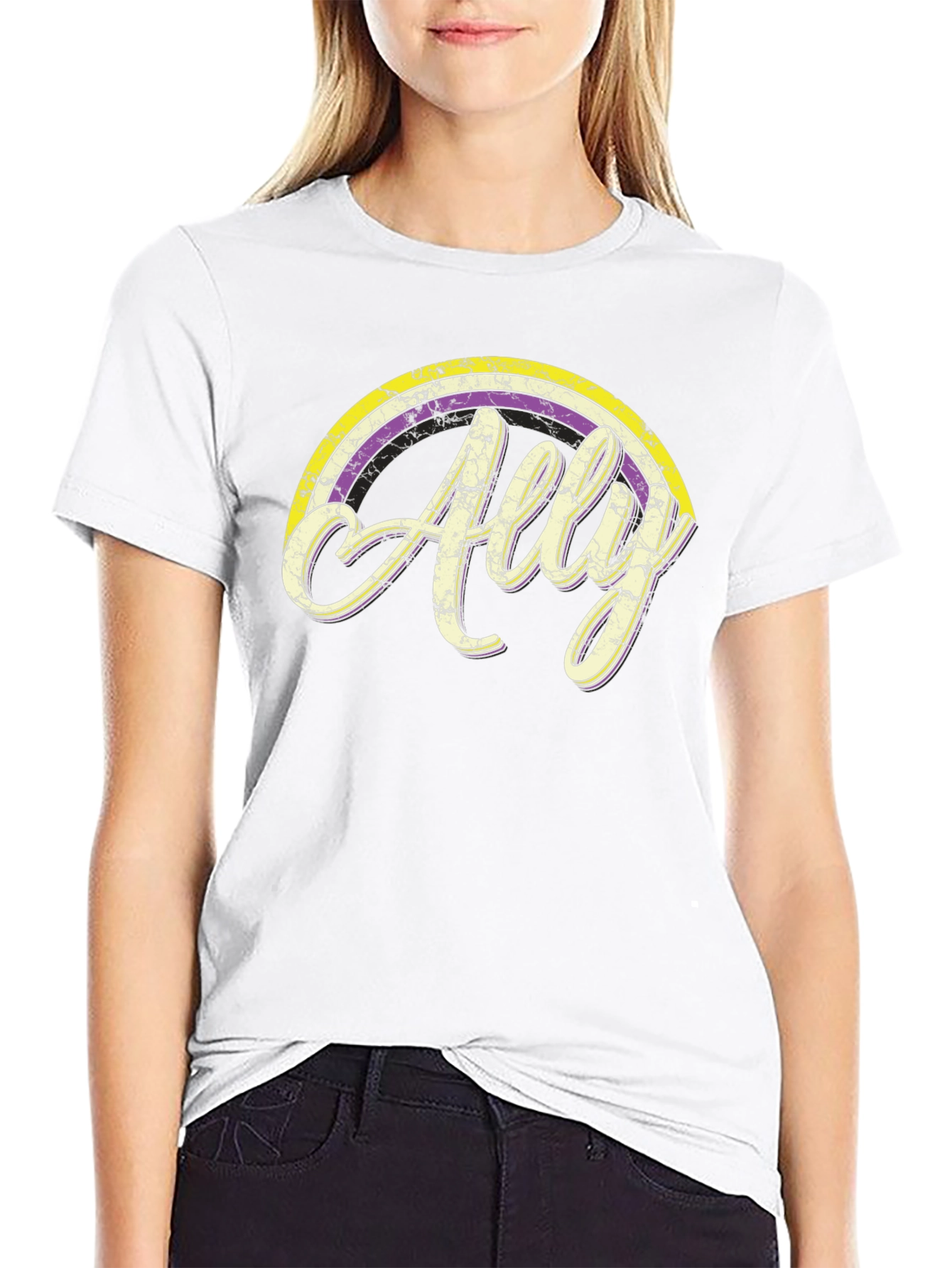 Ally Rainbow Graphic Tee